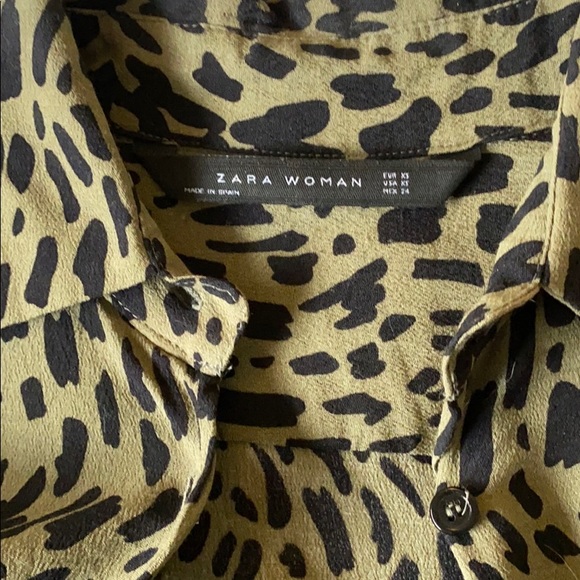 Animal print oversized collared shirt - Picture 5 of 5